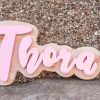 Mounted Personalised Name Sign