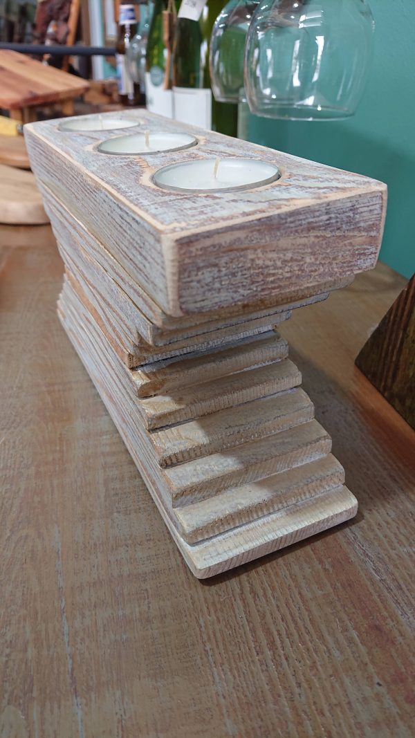 Unique stacked tealight candle holder - Image 4