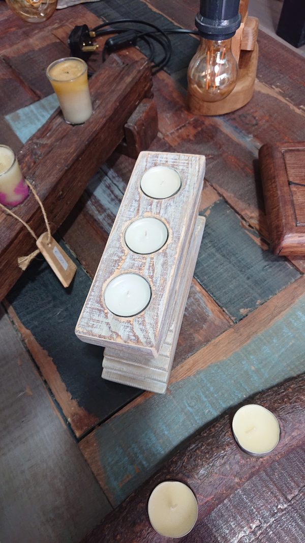Unique stacked tealight candle holder - Image 3