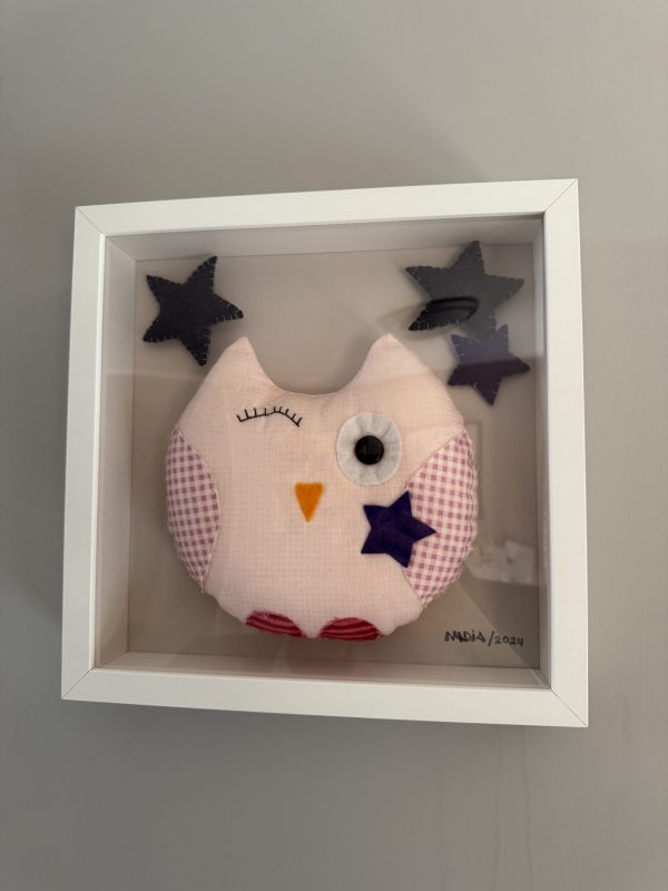 Cute Felt Owl Wall Art